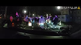Crowd Swarms Officer’s Car During Ansonia Street Takeover Incident