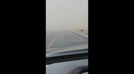 New Mexico Dust Storm and Tumbleweeds