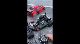 RC Car With Action Figure Operators