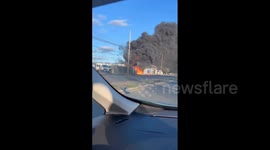 US: 2 Injured as Fire at Porta-Potty Plant in Queens, NYC