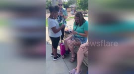 Mother listens to late daughter's heart beating inside transplant recipient