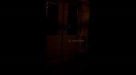 Train carriage plunged into darkness during power outage in Spain