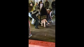 3 fights in 1 night on the Hollywood Walk Of Fame