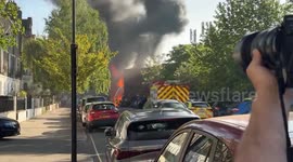 Fire breaks out at substation in west London, homes evacuated