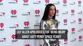 Lily Allen apologises for 'being mean' about Katy Perry space flight