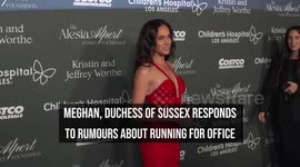 Meghan, Duchess of Sussex responds to rumours about running for office