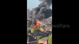 UK: Fire Breaks Out At Electrical Substation In West London / 2