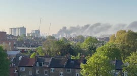 UK: Fire Breaks Out At Electrical Substation In West London