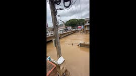 Flash floods swamp town in northern Thailand amid heavy rain in Myanmar