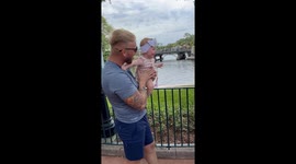Baby's adorable reaction to meeting Minnie Mouse at Disney World