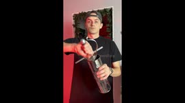 Man Makes Sword Handle For Toilet Brush Wand
