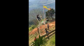 Man Gets Launched Off a Swing