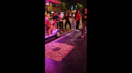 Brutal street fight between Filipinos & Africans on Hollywood Blvd