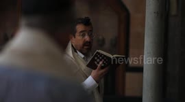 Syria: Syrian Jews hold prayer service at synagogue in Damascus after decades in exile