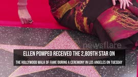 Ellen Pompeo honoured with star on Hollywood Walk of Fame