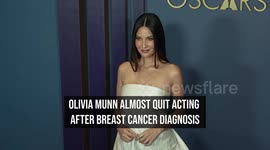Olivia Munn almost quit acting after breast cancer diagnosis