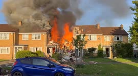 House destroyed in suspected gas explosion