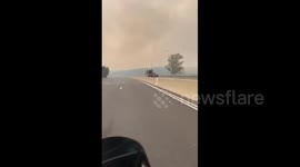 Locals evacuate on tow truck as wildfire rages near Jerusalem
