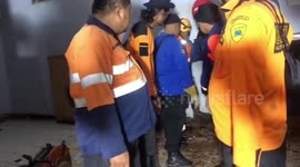 Swimming pool wall collapses killing four schoolboys in Indonesia