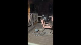 Trampoline on the Loose During Storm