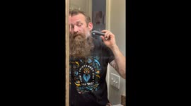 Man Shaves His 4-Year-Old Beard