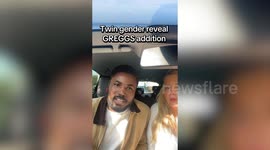 Couple reveals twins gender with Greggs pasties