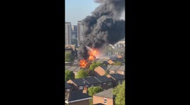 London substation fire forces residents to flee