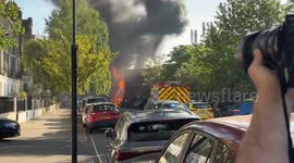 Residents evacuated as fire rips through Westminster substation