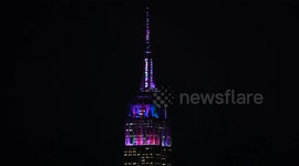US: Empire State Building marks 94th anniversary with light display