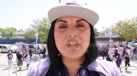 Los Angeles County Workers On Strike