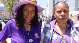 Los Angeles County Workers On Strike