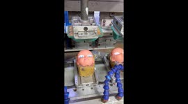Satisfying Eye Stamping on Doll Production