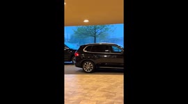 Strong winds blow furniture outside Pittsburgh hotel