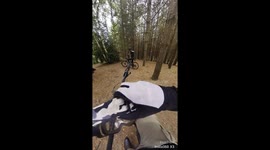 Breathtaking helmet cam footage reveals rider tackling massive jumps at Woburn Bike Park