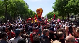 France: 10 injured in Socialist Party, police clash during May Day rally in Paris; 72 held across France
