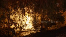 US, Los Angeles: Westlake Village Good Samaritan Pulls Victim From Burning Car After Crash on 101 Freeway With Sound On Tape