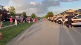 Rainbow Shines as Community Welcomes Mia Home From Hospital