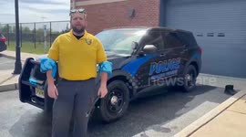 Police Officer Takes Icy Plunge to Support Mental Health Awareness