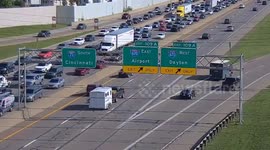 Selfish driver misses turn then causes crash on highway