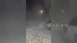 Saudi Arabia: Severe Hailstorm Hits Taif Overnight