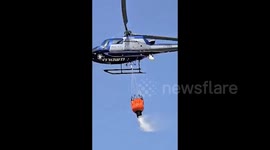 Israel: Pilots from the Israel Police Aviation Unit have been operating around the clock this week to combat wildfires across multiple sites