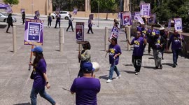 Los Angeles County Workers On Strike