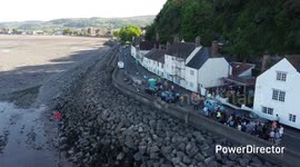 hobby horse minehead by drone