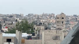 MOMENT - Israeli bomb hits residential area in Gaza
