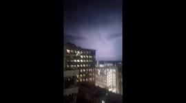 Iowa resident claims to record UFO as lightning storm illuminates night sky