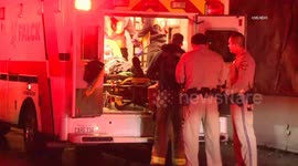 US, Los Angeles: Pomona Jackknifed Tanker Truck Causes Freeway Closure