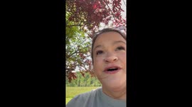 Mother accidentally films herself during engagement recording attempt