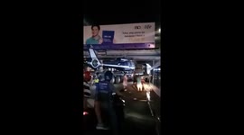 Helicopter on trailer too tall for Edsa Balintawak Bridge