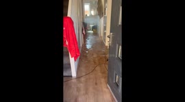 House flooded in Cardiff due to burst pipe