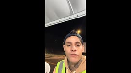 Person falls off chair while filming themselves in Cajamar
